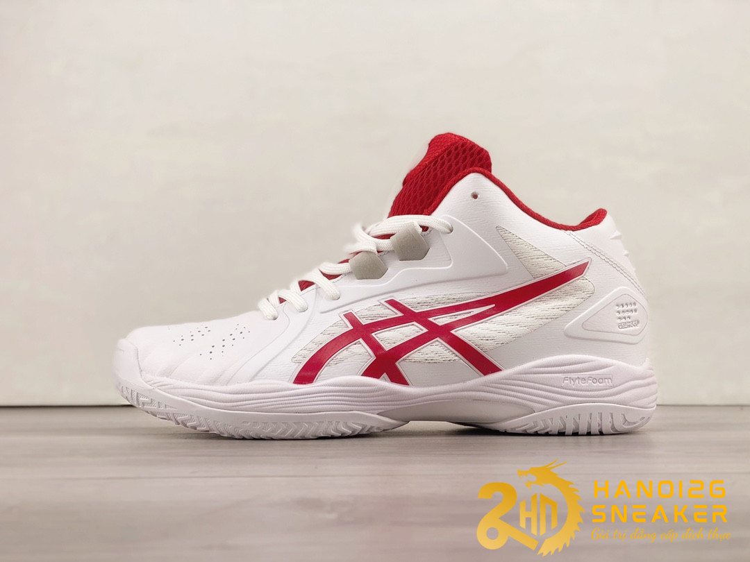 Giày Asics Gelhoop V13 White Red Like Auth
