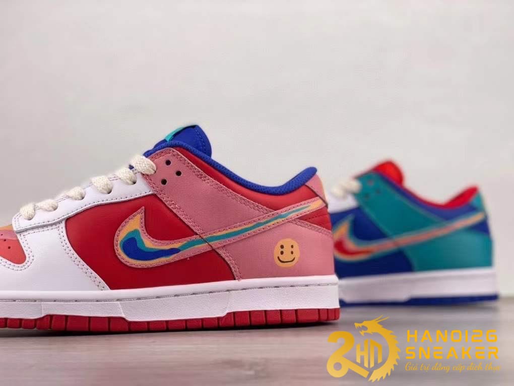 Giày Cactusplantfleamarket X Nike Dunk Low Rainbow Like Auth (1)
