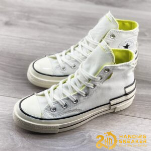 Giày Converse Chuck 70 Plus Hi Egret White Black (2)