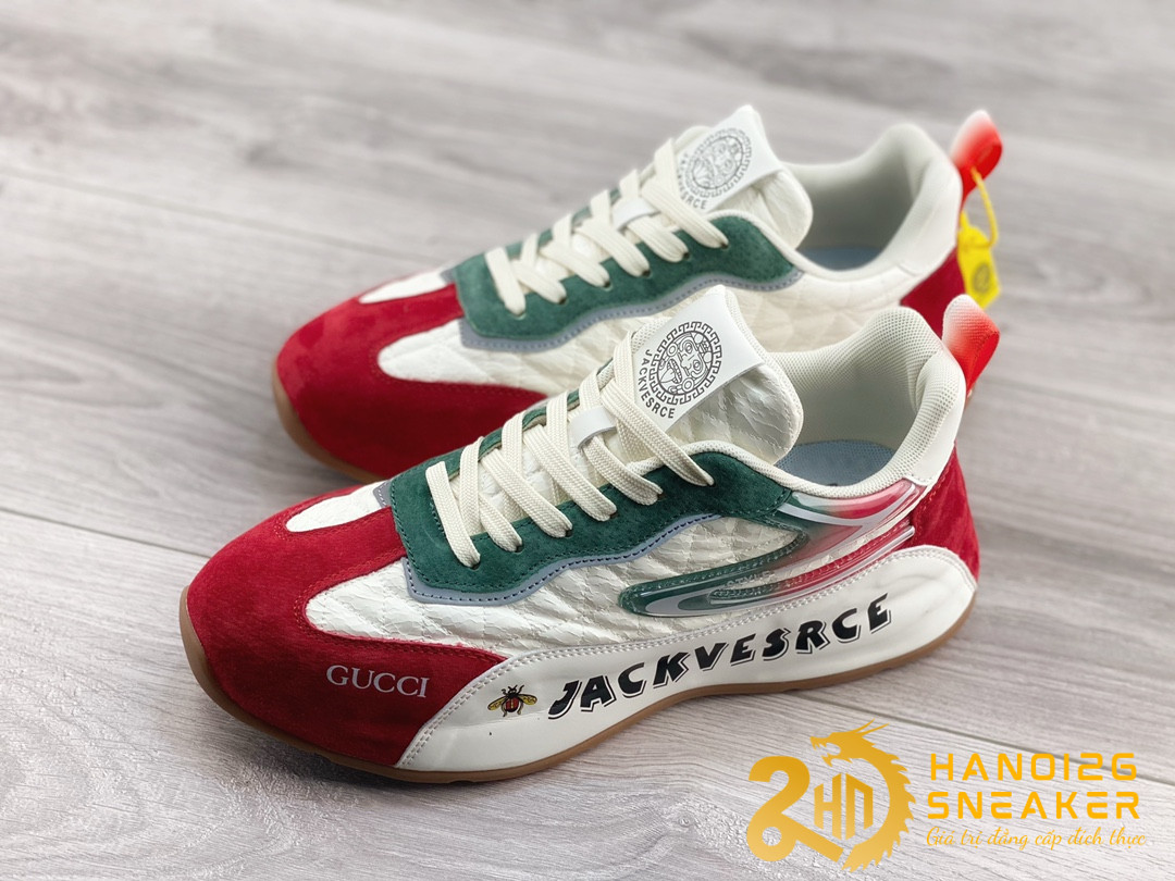 Giày GUCCI Jackvesrce Style S White Red Green (4)