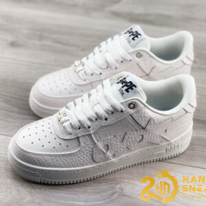 Giày Human Made Bape Sta Sk8 To Nigo White (7)