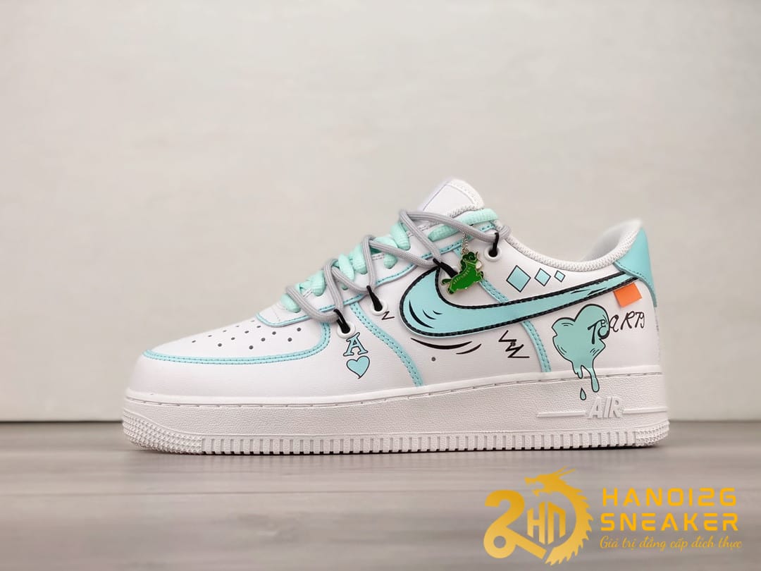 Giày NIKE AIR FORCE 1 LOW White creative Cực Đẹp