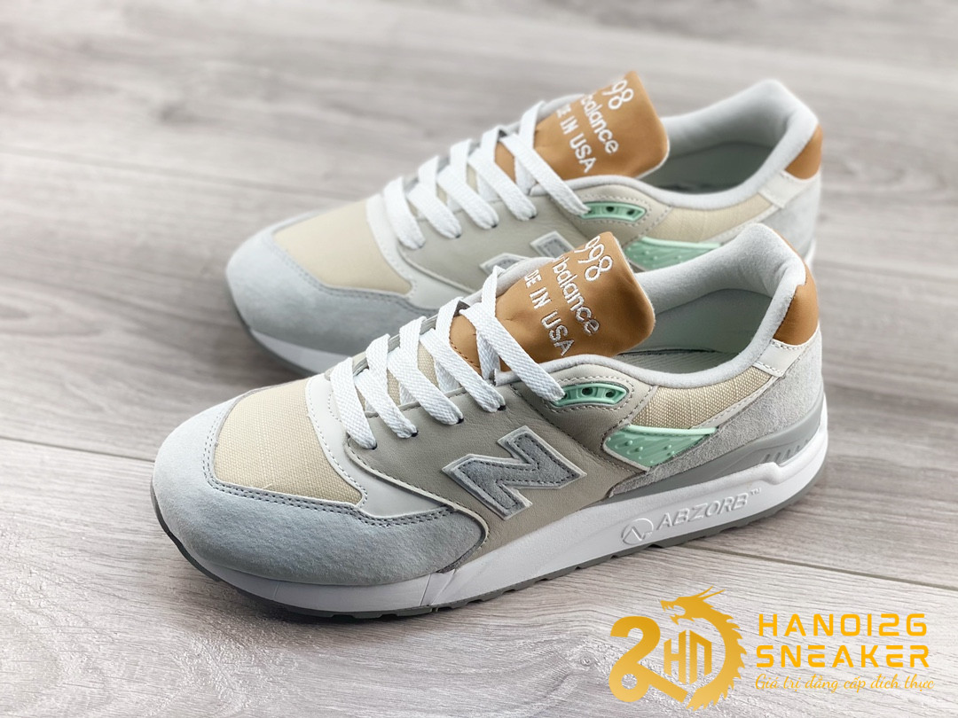 Giày New Balance 998 White Tan (7)