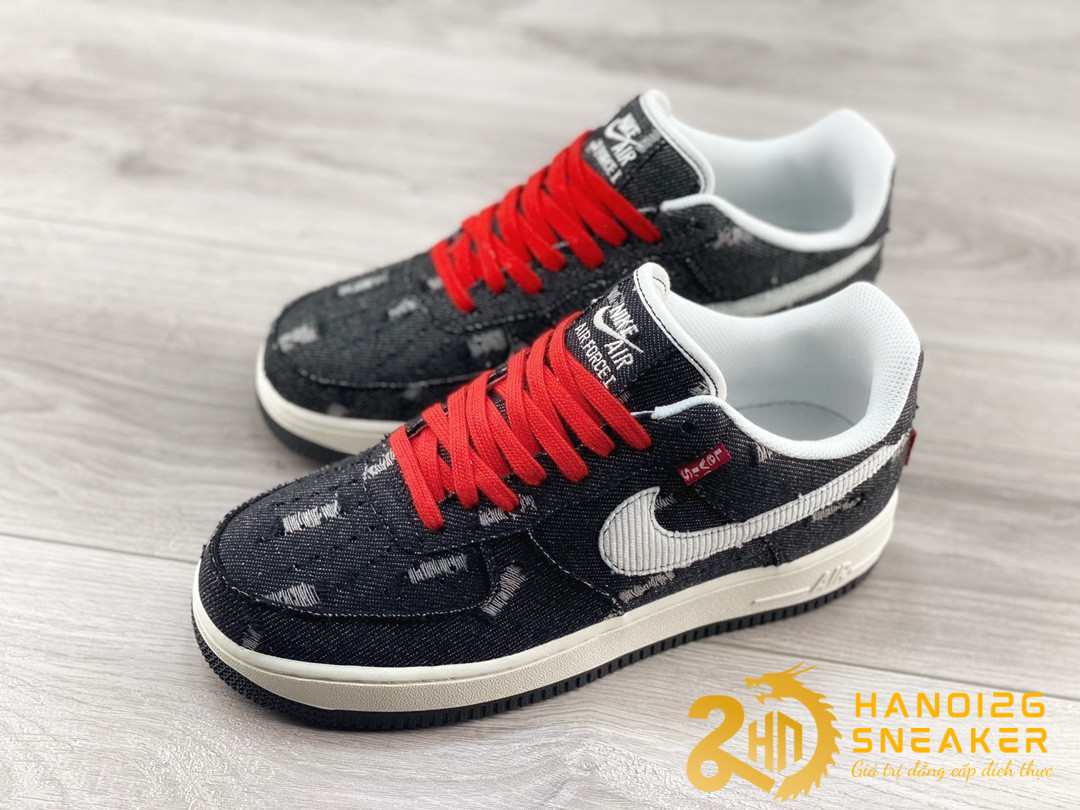 Giày Nike Air Force 1 07 Low Black Red LE5050 011 (3)