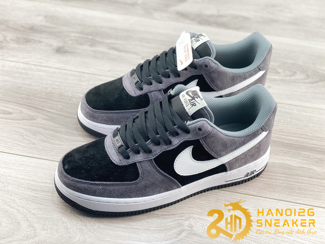 Giày Nike Air Force 1 07 Low Dark Grey Black White (4)