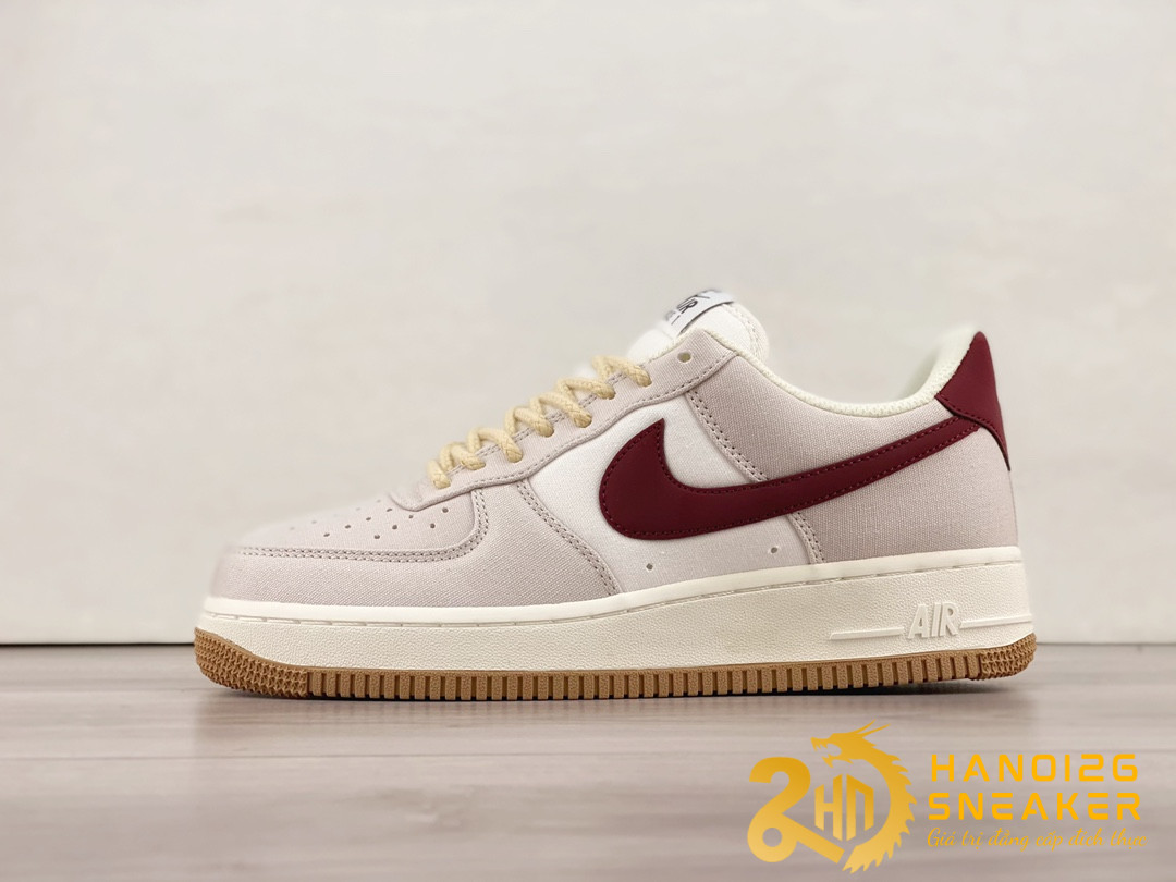 Giày Nike Air Force 1 07 Low Dark Red Cream Cao Cấp
