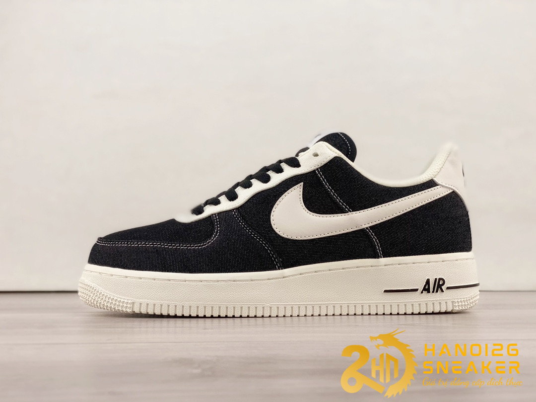 Giày Nike Air Force 1 07 Low Denim Black Beige