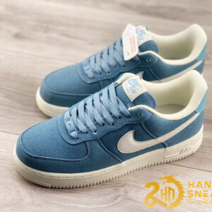 Giày Nike Air Force 1 07 Low Denim Blue Beige White (4)