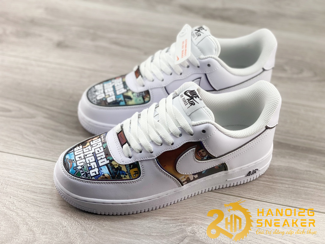 Giày Nike Air Force 1 07 Low GTA V White (5)