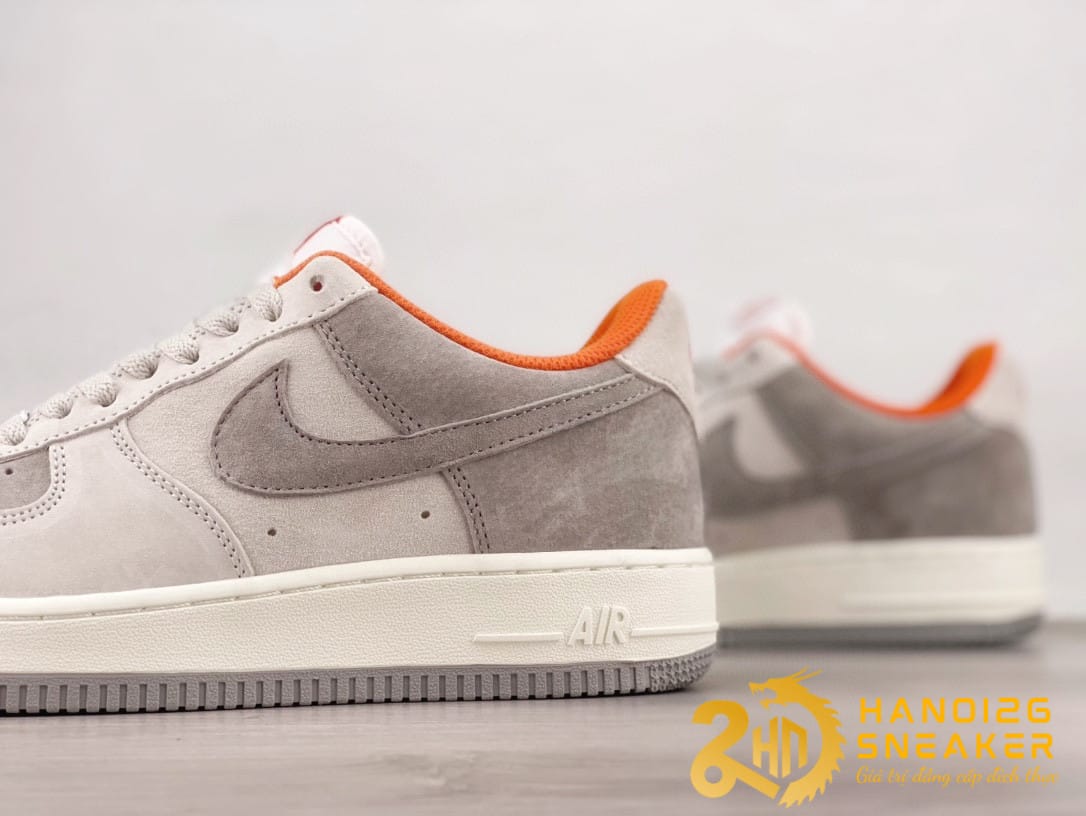 Giày Nike Air Force 1 07 Low Off White Gray Orange Cực Đẹp (1)