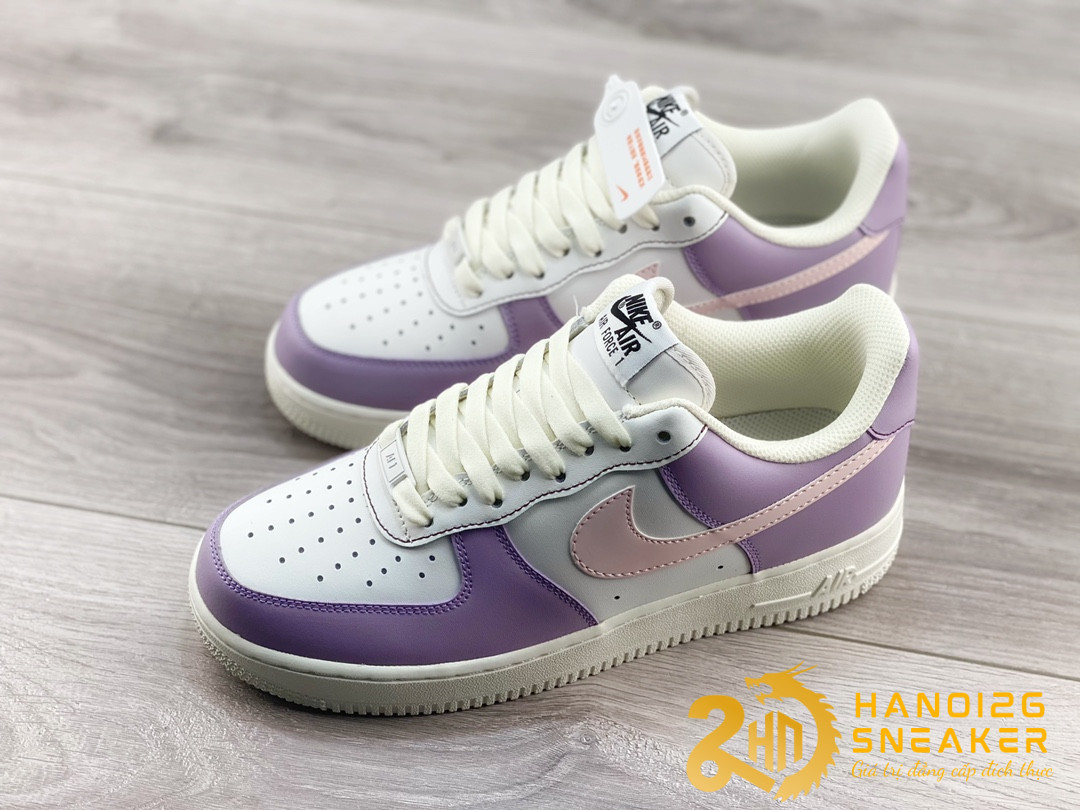Giày Nike Air Force 1 07 Low Rice White Pink Purple (2)
