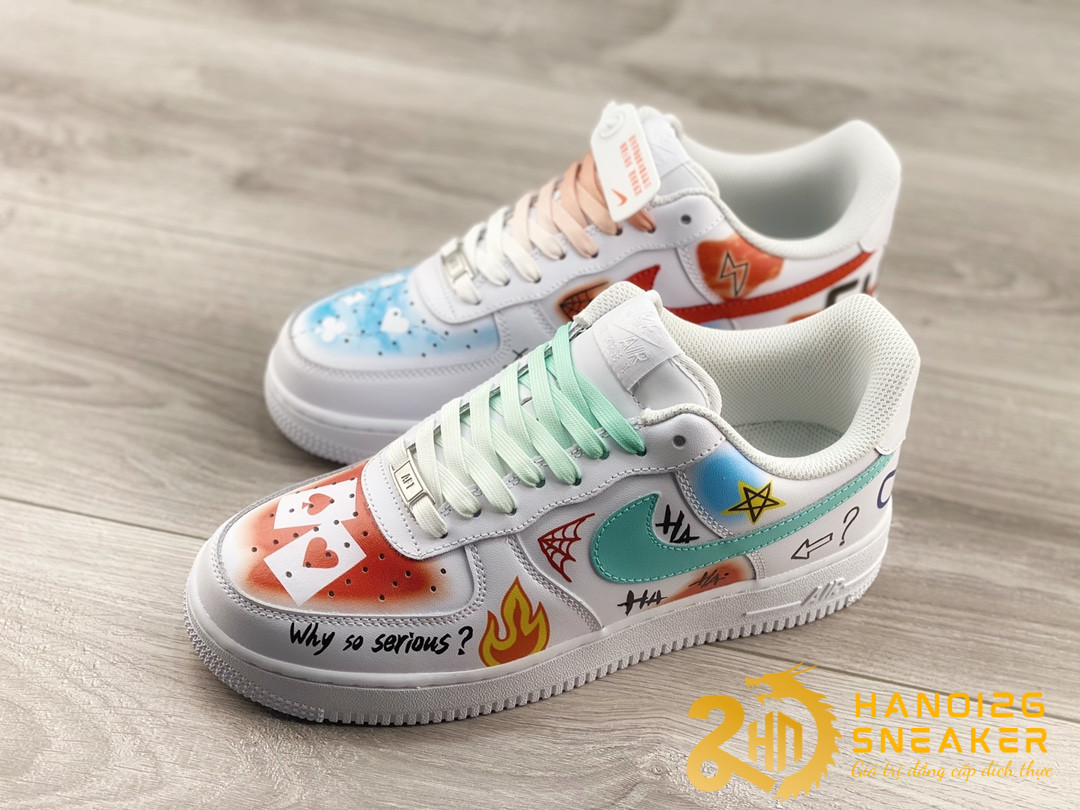 Giày Nike Air Force 1 07 Low Why So Serious White (4)