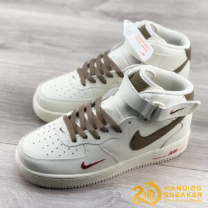 Giày Nike Air Force 1 High Yohood Rice White Sandy Beige (1)