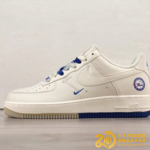 Giày Nike Air Force 1 LV8 2 GS Black Light Current Blue
