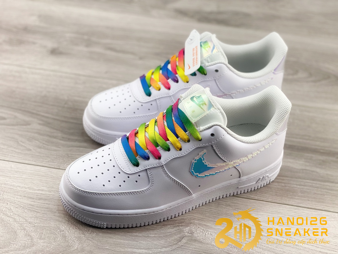 Giày Nike Air Force 1 Low Iridescent Pixel White (2)