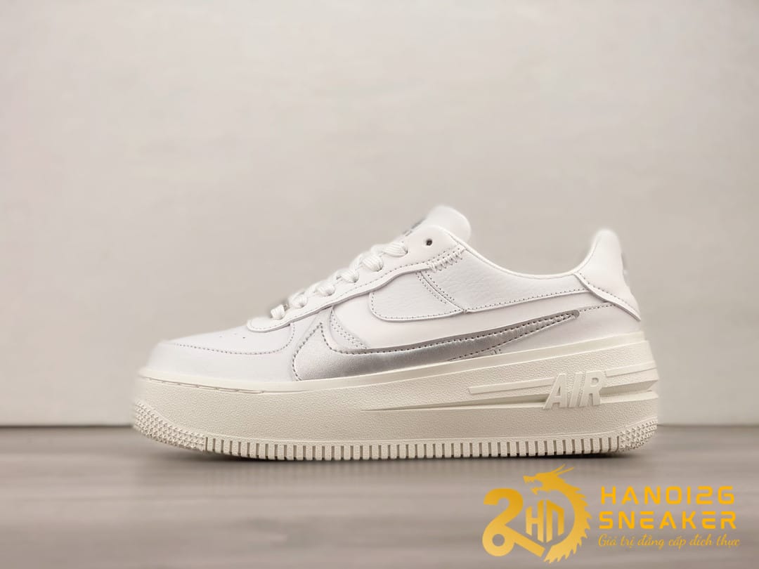 Giày Nike Air Force 1 PLT AF ORM Triple White Cao Cấp
