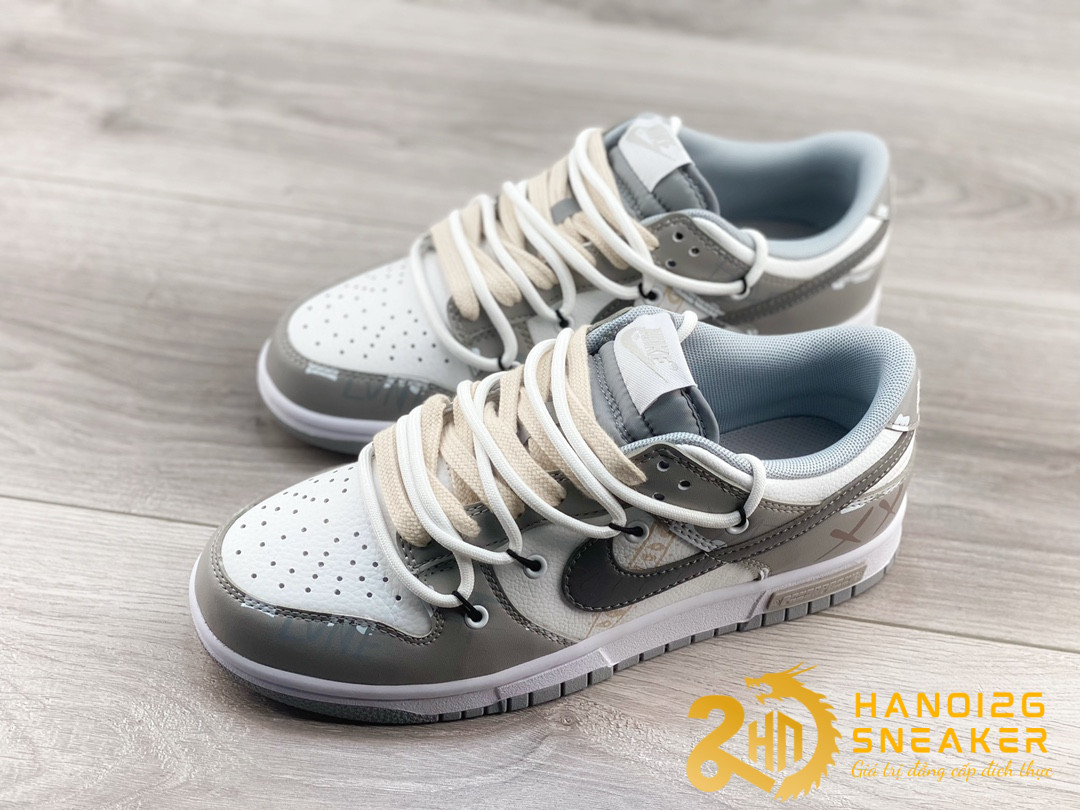 Giày Nike Dunk Low Retro Lone White Grey (6)