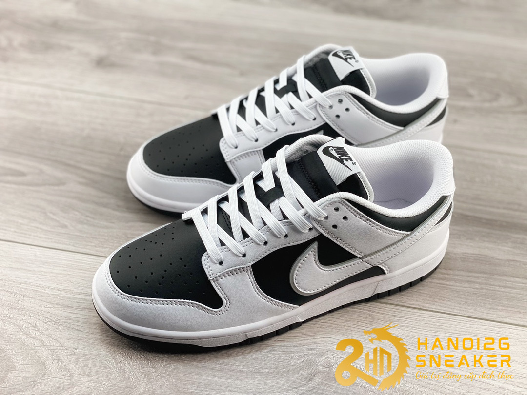 Giày Nike Dunk Low Retro Reverse Panda Black White (3)