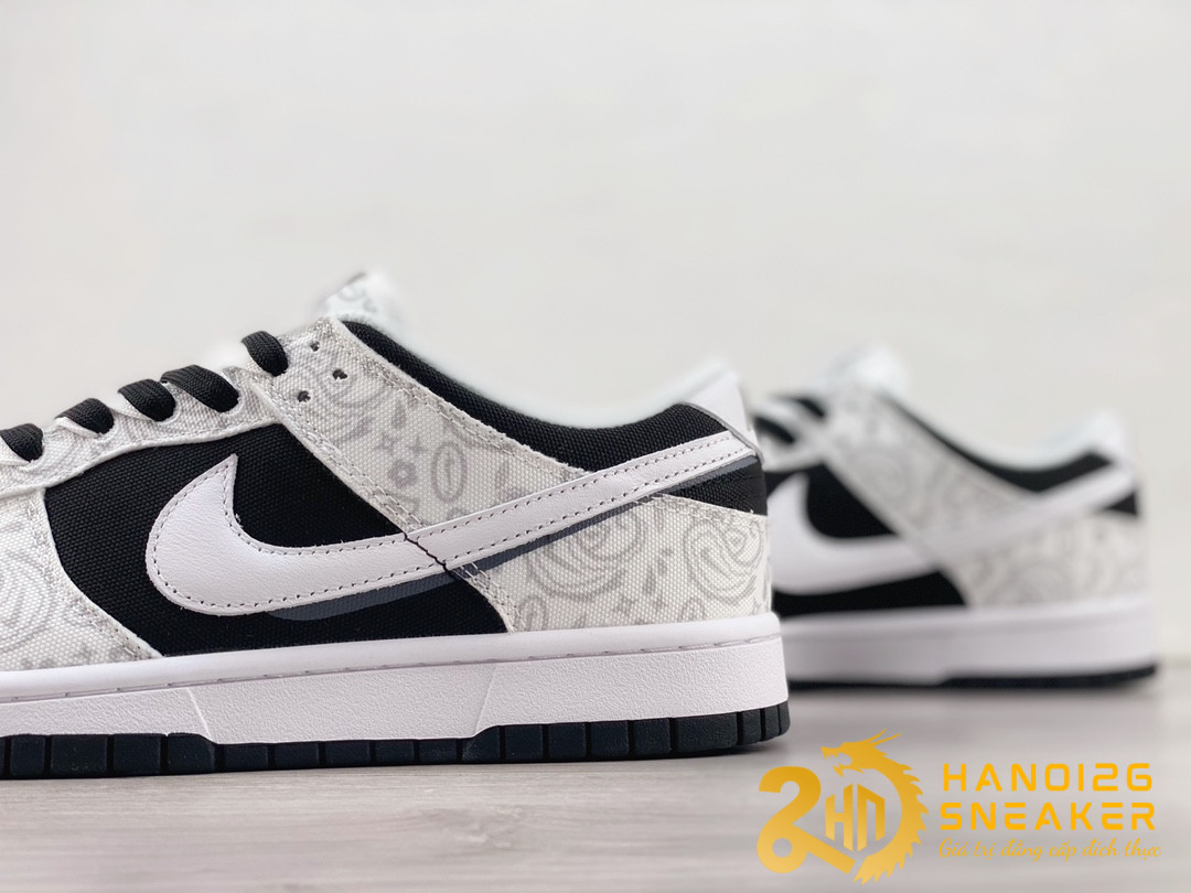 Giày Nike SB Dunk Low ESS Paisley White Black Like Auth (2)