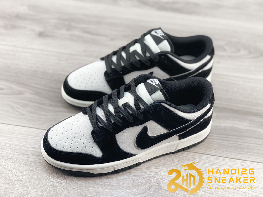 Giày Nike SB Dunk Low White Black Silver (2)