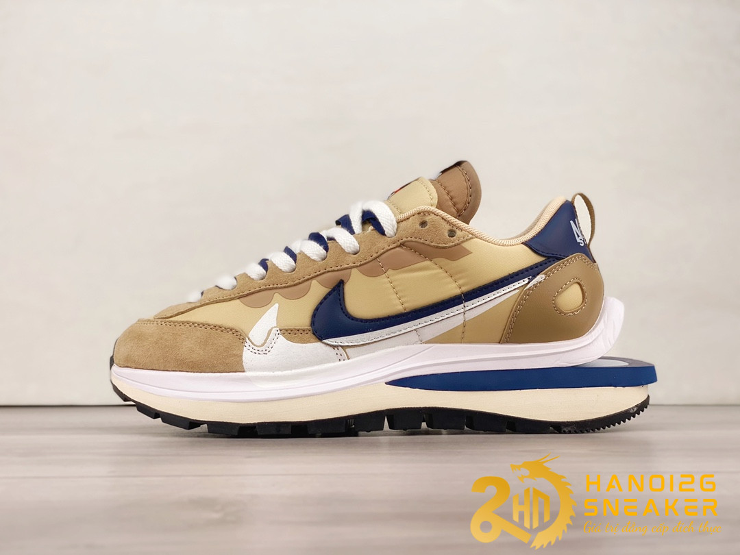 Giày Nike Sacai x VaporWaffle Sesame Blue Void Cực Đẹp