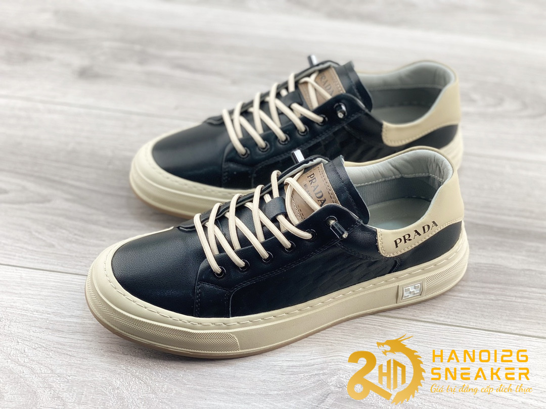 Giày Prada Milano Low 2023 Black White (4)