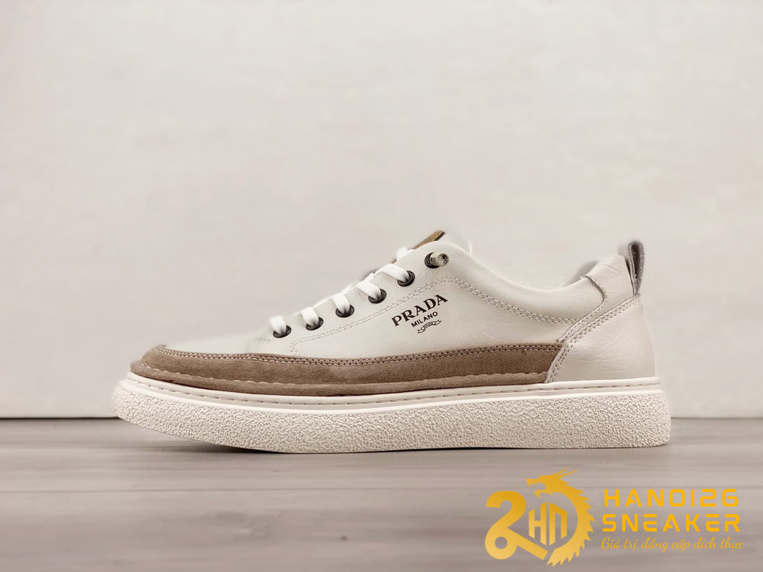 Giày Prada Milano Postory Child White Brown