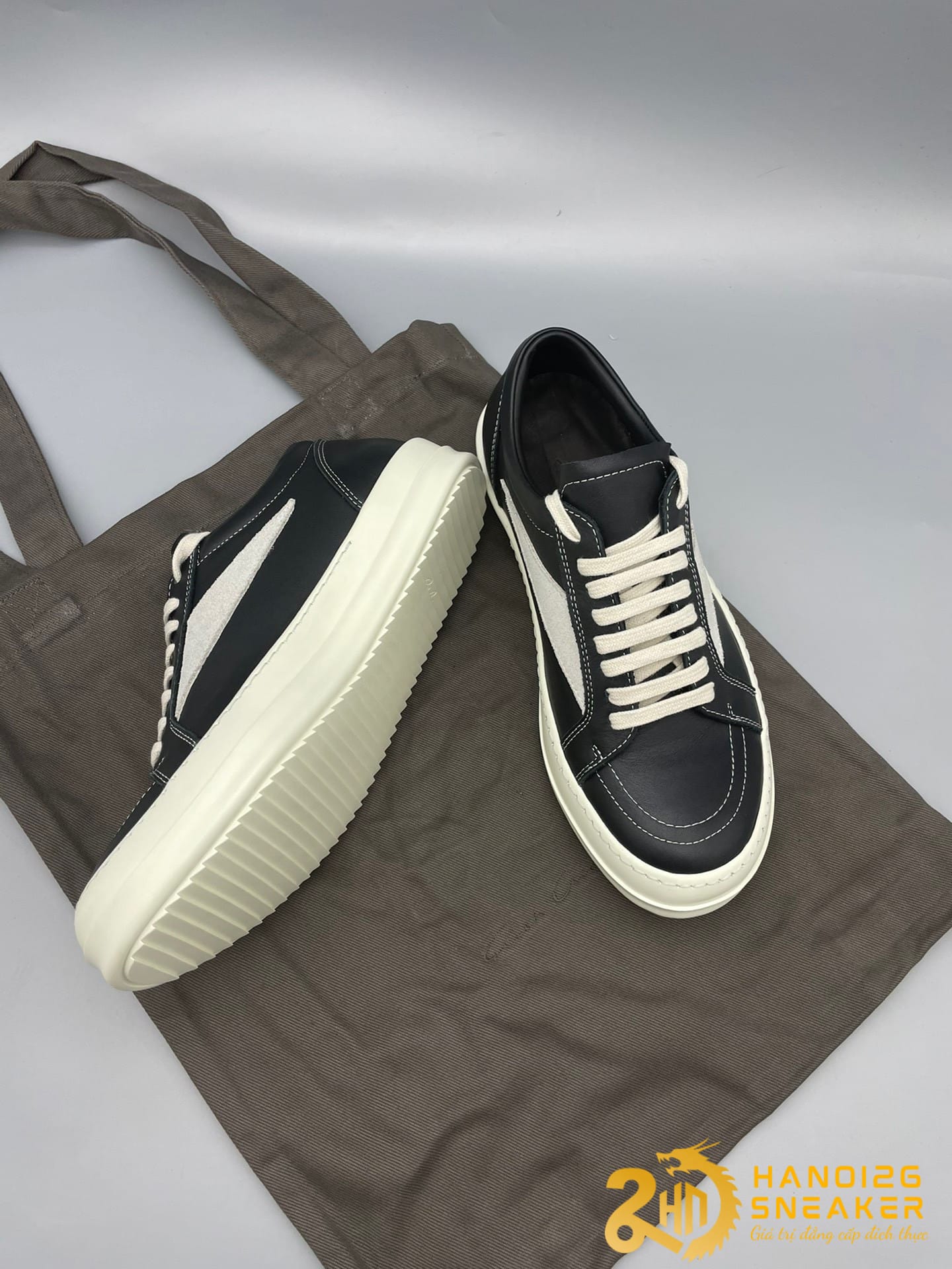 Giày RICK OWENS SS23 EDFU VINTAGE Leather Cao Cấp