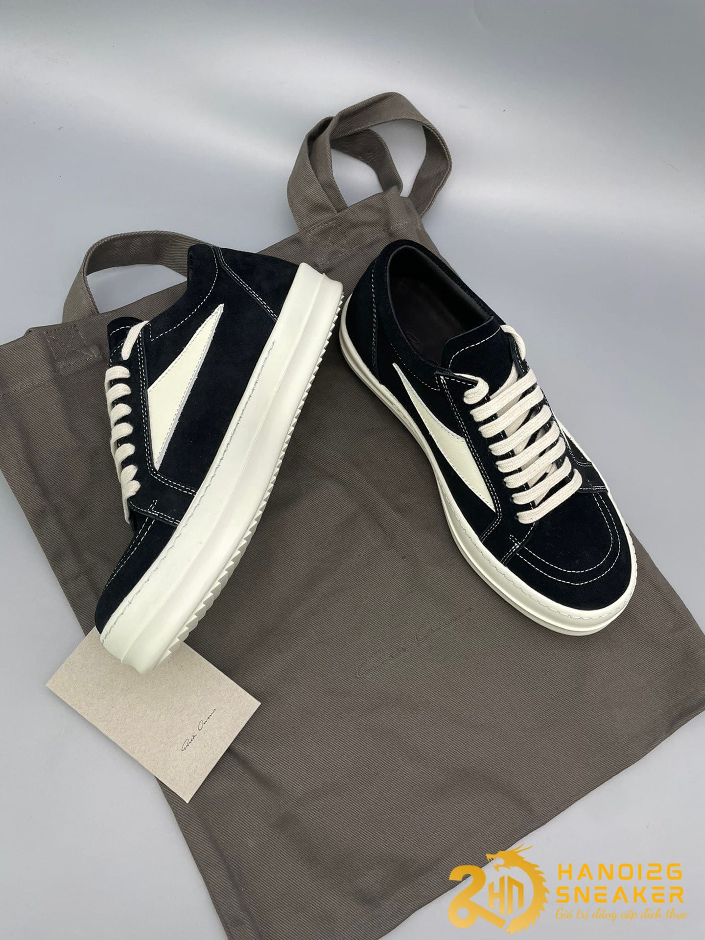 Giày RICK OWENS SS23 EDFU VINTAGE Suede Leather Cực Đẹp