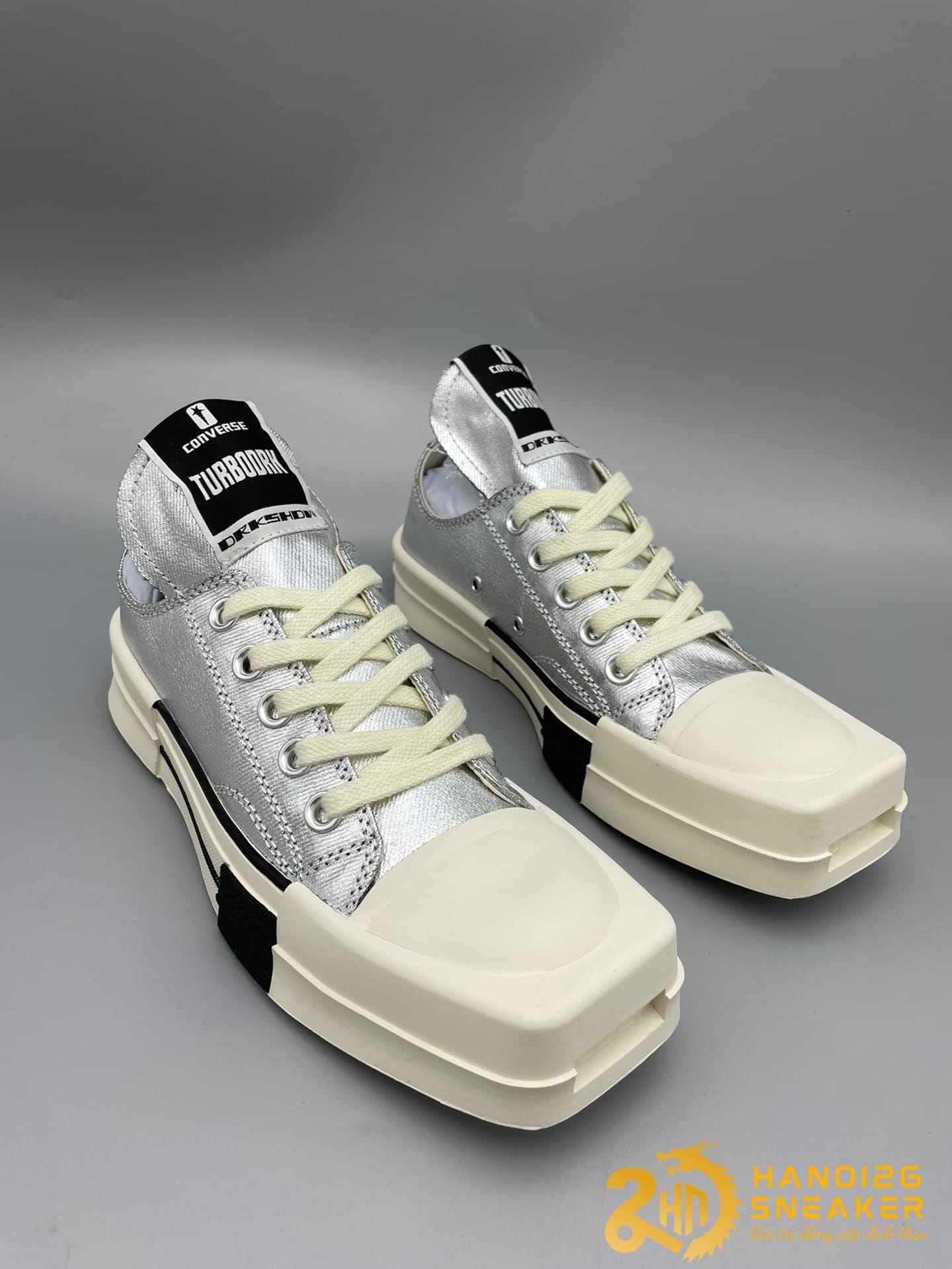 Giày Rick Owens DRKSHDW x Converse Silver Cực Đẹp