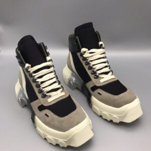 Giày Rick Owens Tractor Boots Black Dust Grey Like Auth