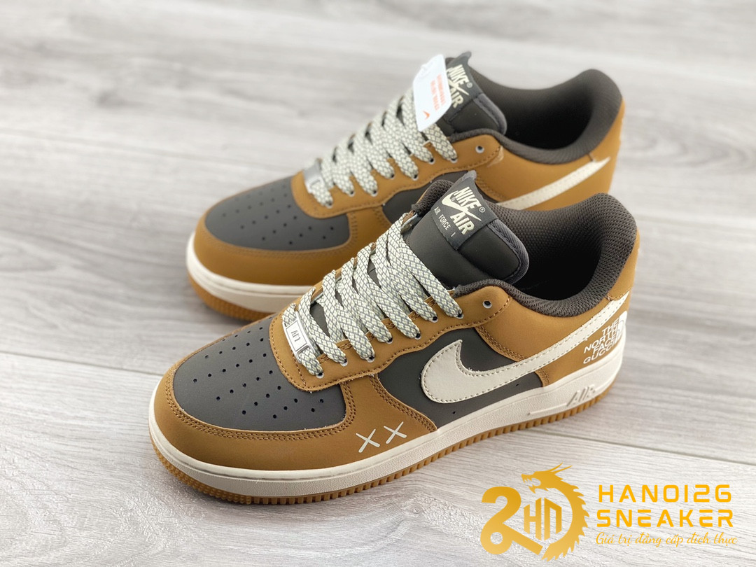 Giày The North Face X Nike Air Force 1 07 Low Brown (4)