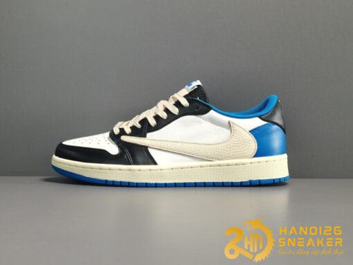 Jordan 1 X Travis Scott X Fragment Retro Low OG SP Military Blue LIKE AUTH