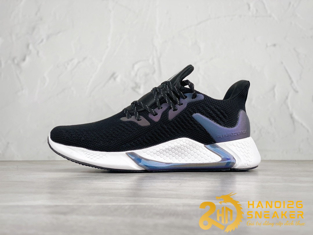 Giày Adidas Alphabounce M Leather Black White