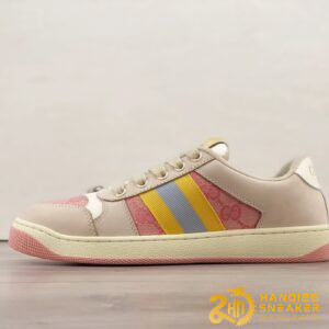 Giày Gucci Distressed Screener Pink Cao Cấp