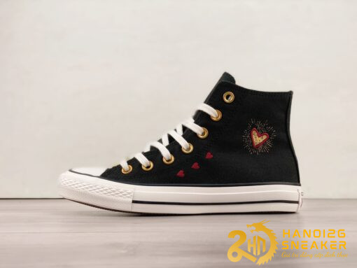 Bộ Sưu Tập Giày Converse Chuck Taylor All Star Hearts Valentines Day Black 2