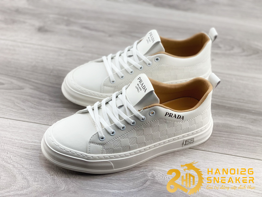 Bộ Sưu Tập Giày Prada Milano Low White Black (2)