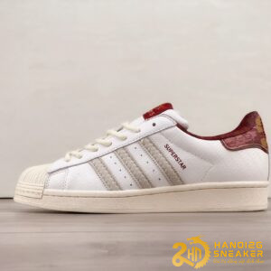 Giày Adidas Originals Superstar CNY White Grey Burgundy IF2577