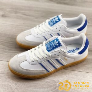 Giày Adidas Samba Flat White Lucid Blue IG2339 (1)