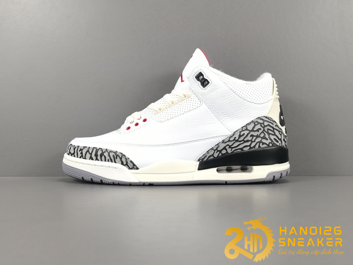 Giày Air Jordan 3 White Cement 2023 Like Auth