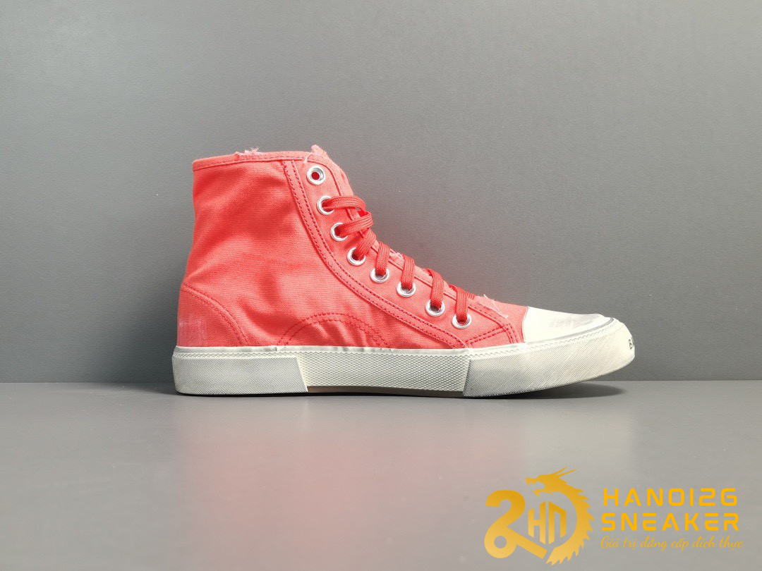 Giày Balenciaga Paris High 'Destroyed   Red' LIKE AUTH (4)