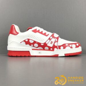Giày LV Louis Vuitton Trainer Đỏ Chấm Bi Like Auth (3)