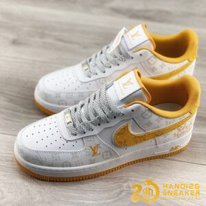 Giày LV X Nike Air Force 1 07 Low White Orange (1)