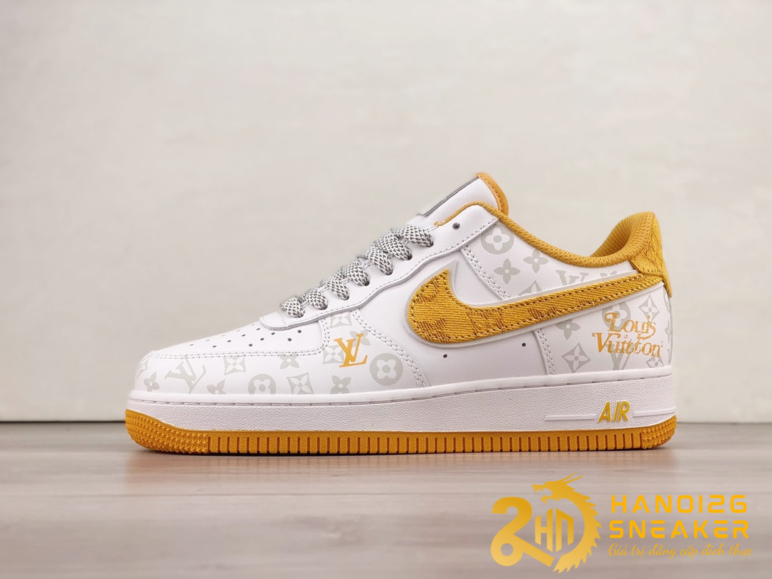 Giày LV X Nike Air Force 1 07 Low White Orange