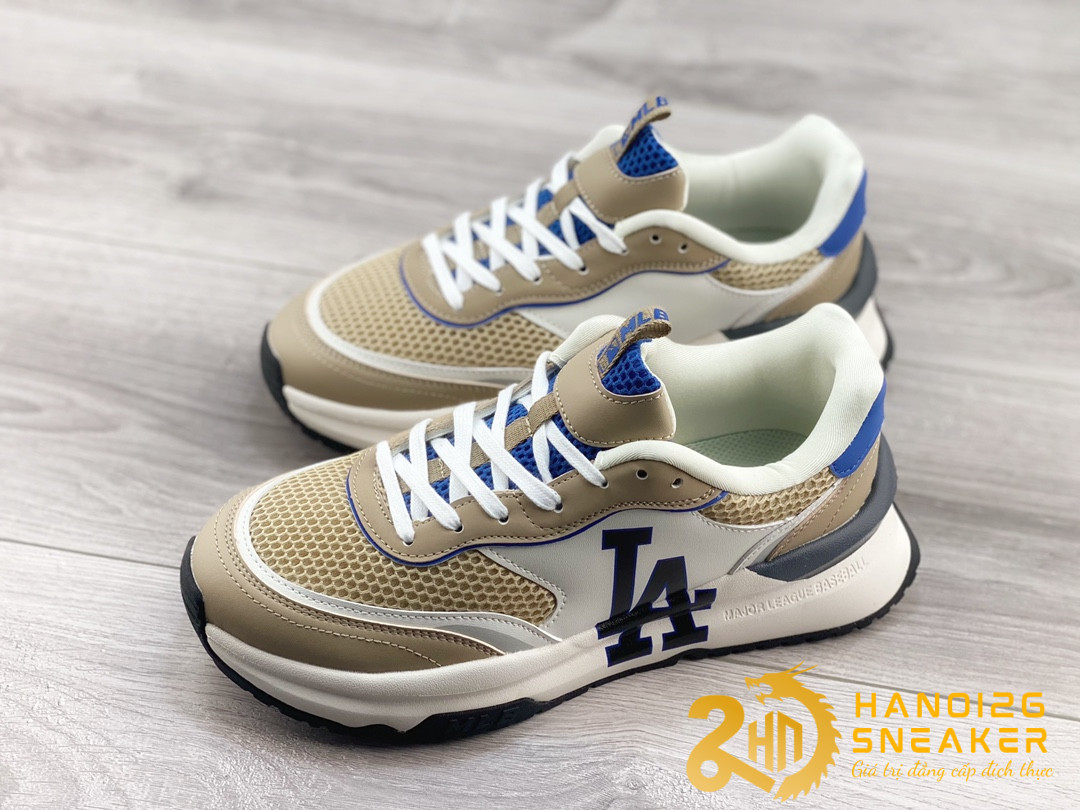 Giày MLB Chunky Runner LA Dodgers Beige 3ASHRJ13N (1)