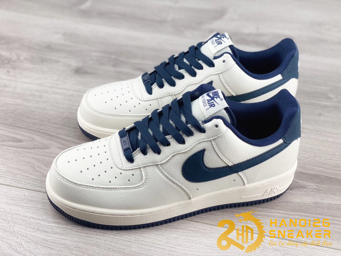 Giày Nike Air Force 1 07 Beige Dark Blue PA3035 068 (1)