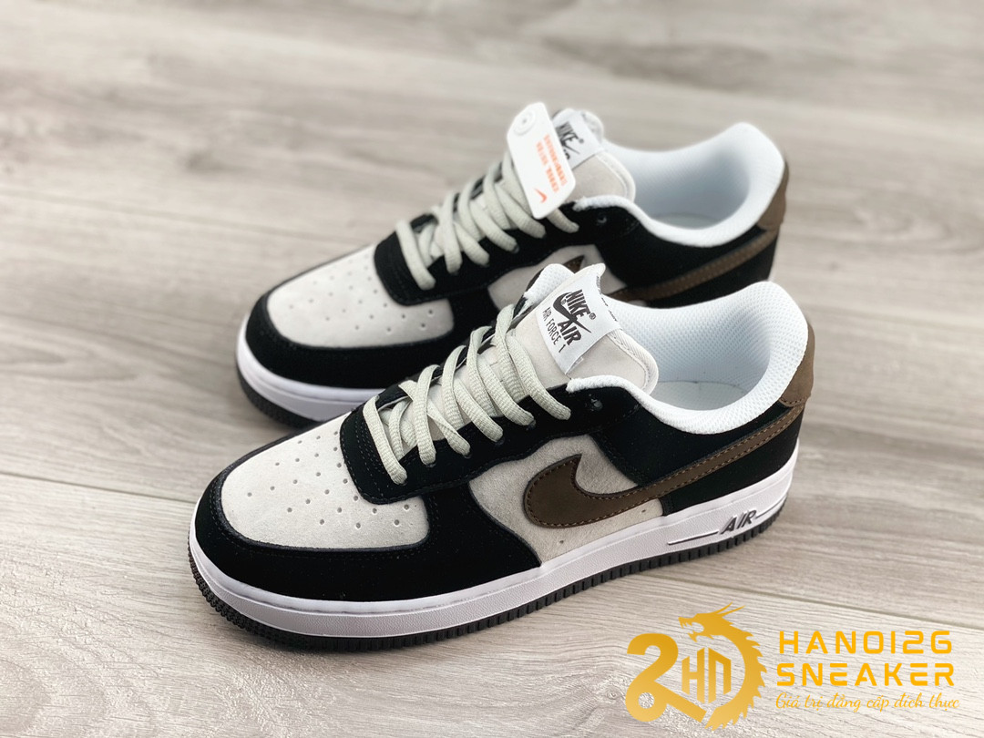 Giày Nike Air Force 1 07 Low Black White Brown HH3612 633 (1)