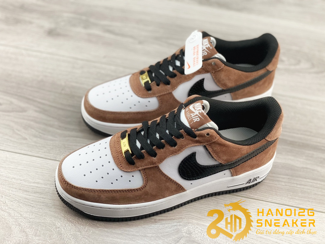 Giày Nike Air Force 1 07 Low Dark Brown DE0023 800 (1)