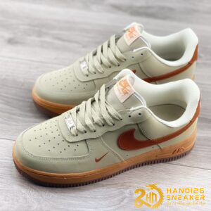 Giày Nike Air Force 1 07 Low Green Brown (1)