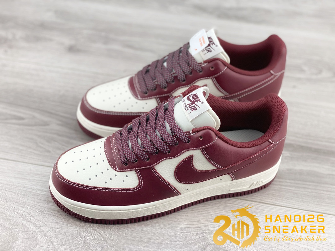 Giày Nike Air Force 1 07 Low Gypsophila Dark Red Rice White (1)